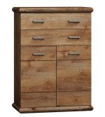 JarStol Komoda KORA K-6 Farba: dub Craft biely / dub Craft zlatý