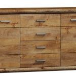 JarStol Komoda KORA K-7 Farba: dub Craft biely / dub Craft zlatý