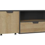 Meblar  TV stolík NANO NA10 Farba: grafit / enigma