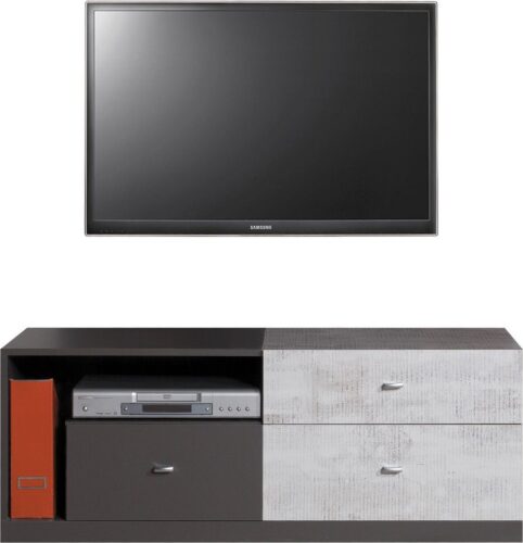 Meblar TV stolík TABLO TA8 Farba: Grafit/biela/atlantic Meblar TV stolík TABLO TA8 Farba: Grafit/biela/atlantic