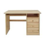 Písací stôl - masív BR106 | borovica Morenie: Gray