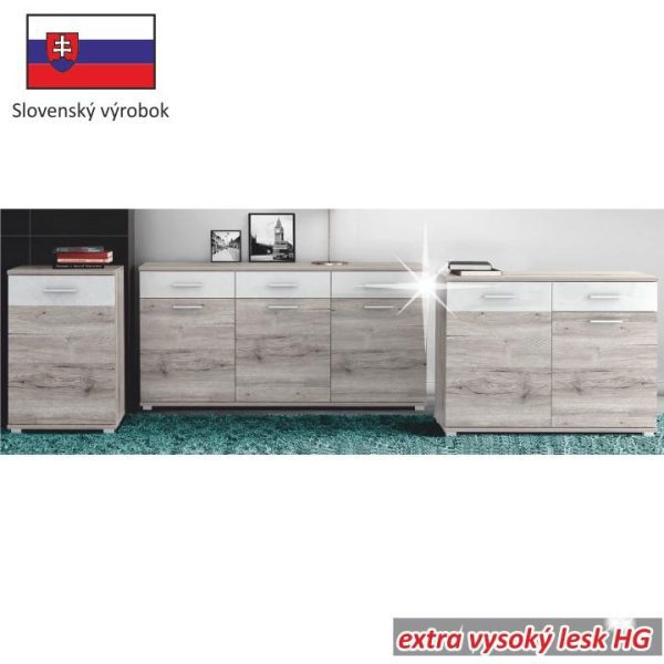 Tempo Kondela Komoda RACHEL typ 3 / dub canyon