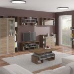 WIP Obývacia stena RIO 7 Farba: Dub ARTISAN/biela lesk
