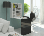 WIP PC stolík Hide / lesklý Farba: dub sonoma/biely lesk – Obrázok 2