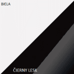 WIP Skriňa MAX 05 Farba: Slivka / čierny lesk – Obrázok 2