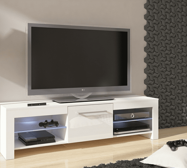WIP TV STOLÍK FLEX Farba: Čierna/čierny lesk
