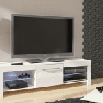 WIP TV STOLÍK FLEX Farba: dub sonoma/biely lesk