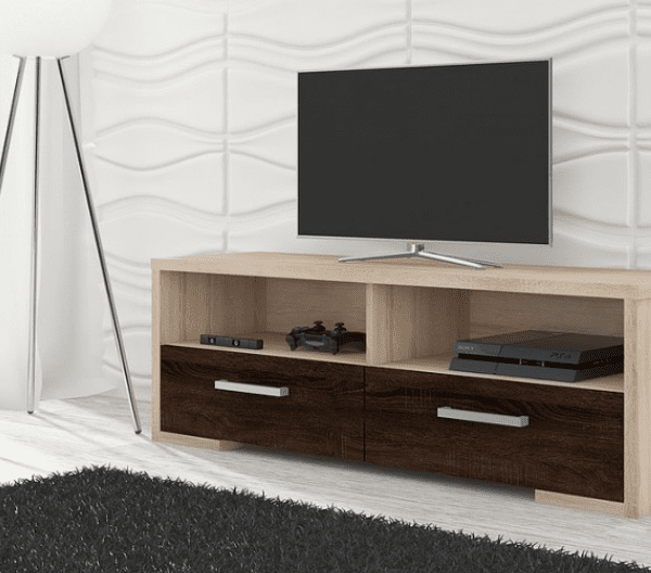 WIP TV STOLÍK ROMA Farba: Craft biely / craft zlatý