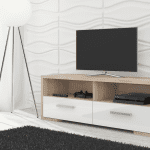 WIP TV STOLÍK ROMA lesk Farba: biely lesk / biela