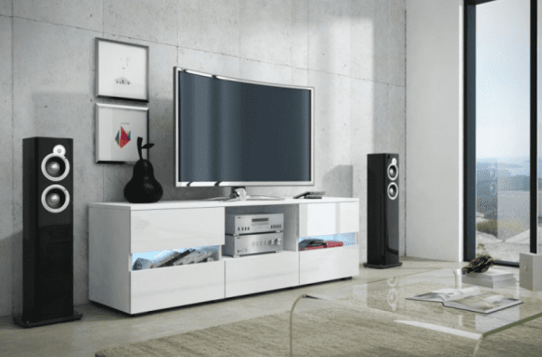 WIP TV stolík GLOBAL 2 Farba: Čierna/čierny lesk WIP TV stolík GLOBAL 2 Farba: Čierna/čierny lesk