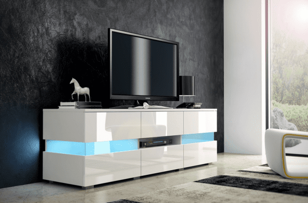 WIP TV stolík INTER Farba: čierny lesk / čierna WIP TV stolík INTER Farba: čierny lesk / čierna