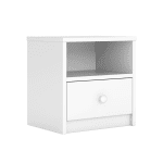 Detský nočný stolík Babydreams 40 cm biely