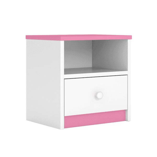 Detský nočný stolík Babydreams 40 cm ružový