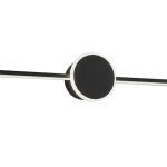 Kúpeľňové svietidlo s LED Round BLACK 60CM APP849-1W