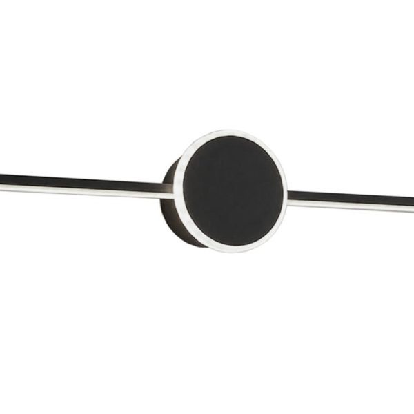 Kúpeľňové svietidlo s LED Round BLACK 60CM APP849-1W