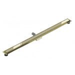 Lineárny odtokový žľab 120 cm MEXEN FLAT 2v1 zlatý
