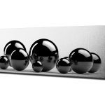Obraz na plátně Black drops PC053 30x80 cm