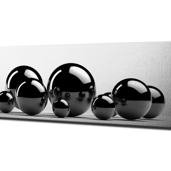 Obraz na plátně Black drops PC053 30x80 cm