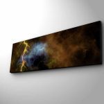 Obraz s LED osvetlením NOČNÝ BLESK 53 30 x 90 cm