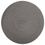 Okrúhla podložka na stôl Braid Grey
