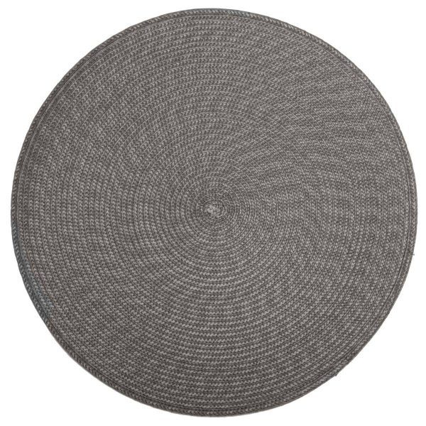 Okrúhla podložka na stôl Braid Grey