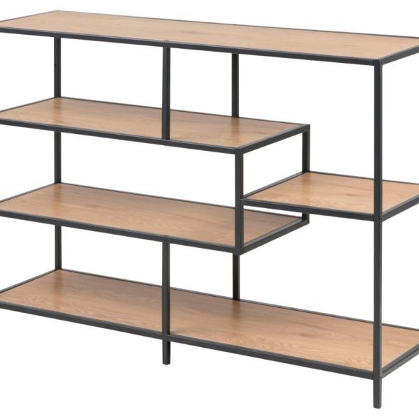 Regál Seaford 114x78 cm dub divoký