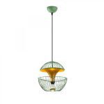 Stropná lampa Telmander zelená