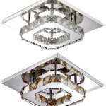 Stropné hranaté svietidlo Plafon Glamour 8W APP405-C APP406-C
