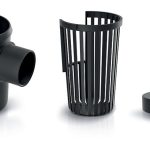 Vonkajší filter hrubých nečistôt dažďovej vody (3 diely)