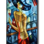 Obraz na plátně Cubism lady 50x70 cm