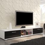 ArtAdrk TV stolík Sella Farba: čierna / biely mat