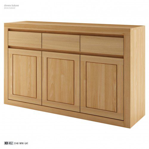 Drewmax Komoda - masív KD402 / buk Morenie: Wenge Drewmax Komoda - masív KD402 / buk Morenie: Wenge