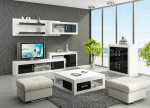 WIP Obývacia stena VERIN 1 Farba: Craft biely / craft zlatý