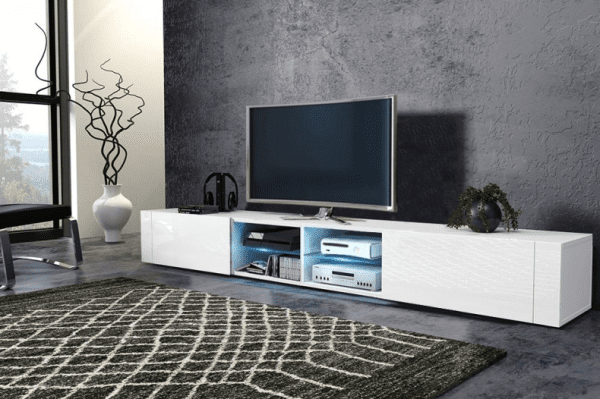 WIP Tv stolík Best - dvojitý Farba: čierna / čierny lesk WIP Tv stolík Best - dvojitý Farba: čierna / čierny lesk