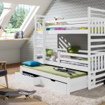 ArtBed Detská poschodová posteľ HIPOLIT Prevedenie: Morenie - Akryl