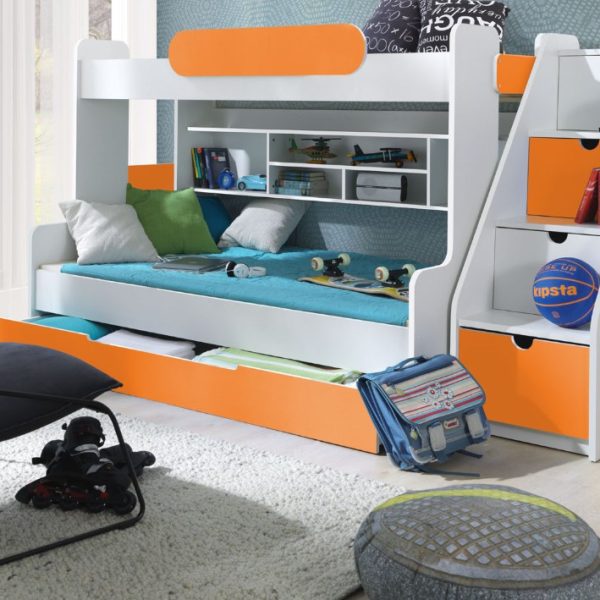 ArtBed Detská poschodová posteľ SEGAN Farba: Zelená