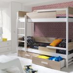 ArtBed Detská poschodová posteľ TRES Prevedenie: Morenie - Akryl