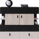 Meblar  Komoda PLANET PL8 Farba: Biela