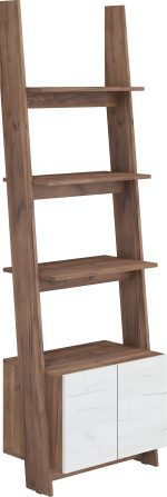 WIP Regál RACK 04 |  60-1D Farba: dub burgund/biela lesk