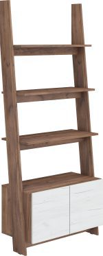 WIP Regál RACK 07 | 80-1D Farba: Biela / čierny lesk
