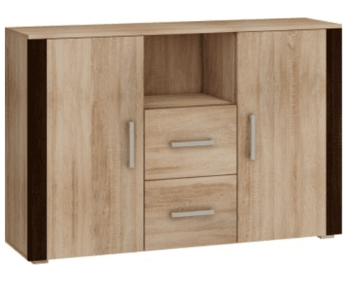 ARTBm Komoda NOTTI  | 02 Farba: craft zlatý / krémová / craft zlatý