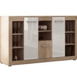 ARTBm Komoda VIKI  | 01 Farba: Slivka / čierny lesk