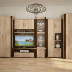 ARTBm Obývacia stena NOTTI 3 Farba: craft biely / craft tobaco / craft biely
