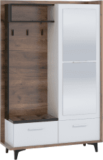 ARTBm Predsieň BOX-05 Farba: dub artisan / biela / čierna – Obrázok 2