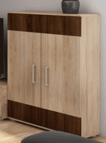 ARTBm Skrinka SOLAR | SLR 03 Farba: craft biely / grafit