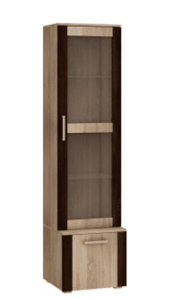 ARTBm Vitrína NOTTI  | 08 Farba: craft biely / craft tobaco / craft biely