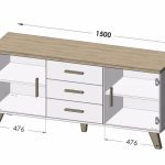 ArtCam Komoda LOTTA 2D3S | 150 cm