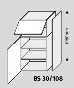 ArtExt Double system BS 30/108 ku kuchynským linkám Farba korpusu: Grey