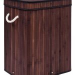 Bambusový kôš na bielizeň SOREN II 100 l wenge