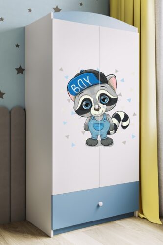 Detská skriňa Babydreams 90 cm mýval modrá Detská skriňa Babydreams 90 cm mýval modrá